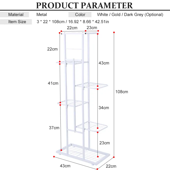Migeet%206-Tier%20Display%20Shelf%20Flower%20Pots%20Rack%20pl-ant%20Stand%20Potting%20Ladder%20pl-anter%20Stand%20Heavy%20Duty%20Storage%20Shelving%20Rack%20for%20Potted%20pl-ants%20-%20Image%203