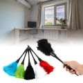 1PC Turkey Feather Duster Colorful Anti-static Plastic Handle Cleaning Dust Car Dashboard Cleaner Portable Tools for Household. 