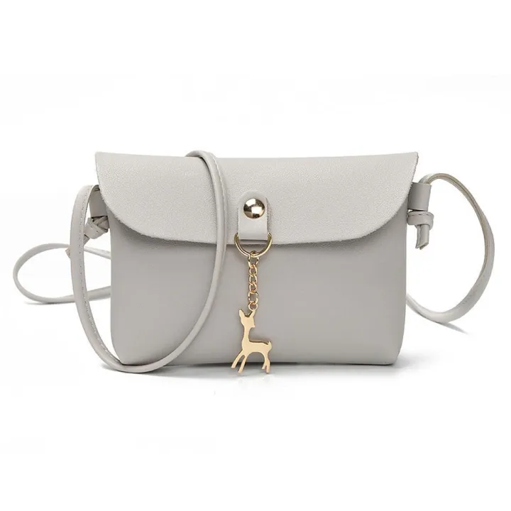 Korean%20Cute%20Deer%20Keychain%20Design%20Leather%20Sling%20Bag%20Leather%20Bag%20Waterproof%20Bag%20Shoulder%20Bag(17*12*3cm)%20-%20Image%203