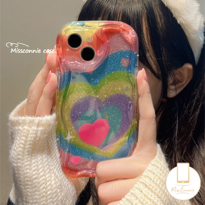 MissConnie%20Funny%20Case%20for%20Redmi%2012C%2012%20A1%209T%2010%209A%2010A%2010C%20A2%209%209C%20NFC%20Redmi%20Note%2012%2011%2010Pro%2010s%2011s%2010%20Pro%20Max%20Poco%20M3%20X5%203D%20Wavy%20Curved%20Edge%20Glossy%20Soft%20Tpu%20Colour%20Love%20Heart%20Checkered%20Case%20-%20Image%202