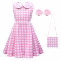 Summer New Children's Lapel Skirt Cosplay Barbie Character Girl Vest Dress 81578.