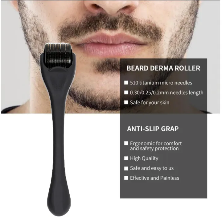 DRS%20540%20Beard%20Derma%20Roller%20Titanium%20for%20Hair%20Growth%20Mesoroller%20Face%20Machine%20Skin%20Care%20Microniddle%20Needle%20Roller%20Microneedling%20-%20Image%203