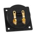 3X New Square Board Binding Post Speaker Box Terminal Cup Wire Cable Box Connector.