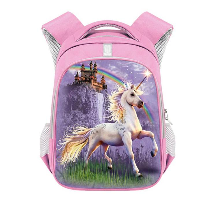 Anime Unicorn Backpack Girls Cartoon Kids Kindergarten Bag Rainbow Children School Bags Bookbag Kawaii School Backpacks Gift