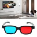 Red & Blue 3D Glasses Black Frame for Dimensional Anaglyph TV Movie DVD Game Video Glasses 3d Glasses for Projector TXTB1.