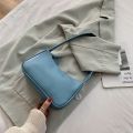 Casual Baguette Bag Women Trendy Fashion All-match One-shoulder Armpit Brand Solid Color Handbag Womens. 