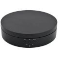 Black Rechargeable Turntable Display Stand, 360 degree Rotation Speed/Angle Adjustable for Photography/Jewelry Display. 