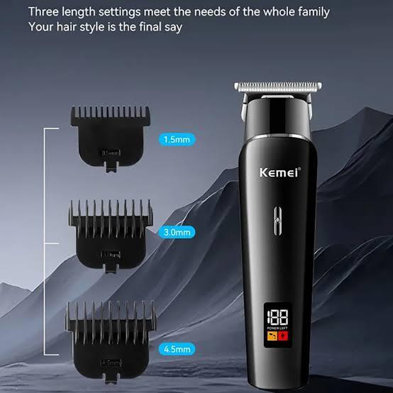 Kemei KM 1113 Professional Hair Clipper Rechargeable Beard Trimmer Hair Cutting Machine Electric Shaver For Body Safety Razor