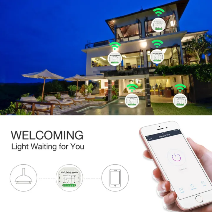 Ecocc%E3%80%90COD%E3%80%91Smart%20Switch%20Smart%20Life/Tuya%20APP%201/2%20Way%2090-250V%20WiFi%20Switch%20Module%20With%20Rail%20bracket%20Work%20With%20Alexa%20Google%20Home%20-%20Image%207