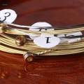 6x Brass Guitar Strings Acoustic Guitar Strings for Electric Guitar Musical Instrument Accs. 