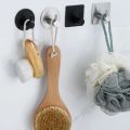 1PC Metal Hooks Strong Self Adhesive Hook Bathroom Stainless Steel Hook Wall Hangers Coat Towel Rustproof Hooks Kitchen Hardwar.