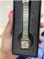 Stainless Steel Strap & Alloy Case Classic Square Dial Quartz Dress Wristwatch for Women – Elegant Ladies Watch Gift with Box.