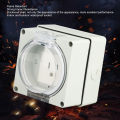 Outdoor Socket Easy Installation PC Shell American Style 3 Prong Wide Application 0-250V Outdoor Power Outlet for Construction Sites. 