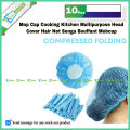 Kitchen Cap Multipurpose Head Cover Non-Woven Anti Dust Pack of 10 pcs.