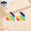 Carat Dating Earrings Rainbow Heart Triangle Earrings Cute Ear Studs for Prom Party Dating Trendy Ear Jewelry for Girls Buyers' Favorite Rainbow Color Earrings. 