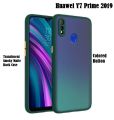 Huawei Y7 Prime 2019 Luxury Shockproof Smoky Matte Back Case Back Cover - Phone Back Cover (Back Case Cover For Smartphone). 