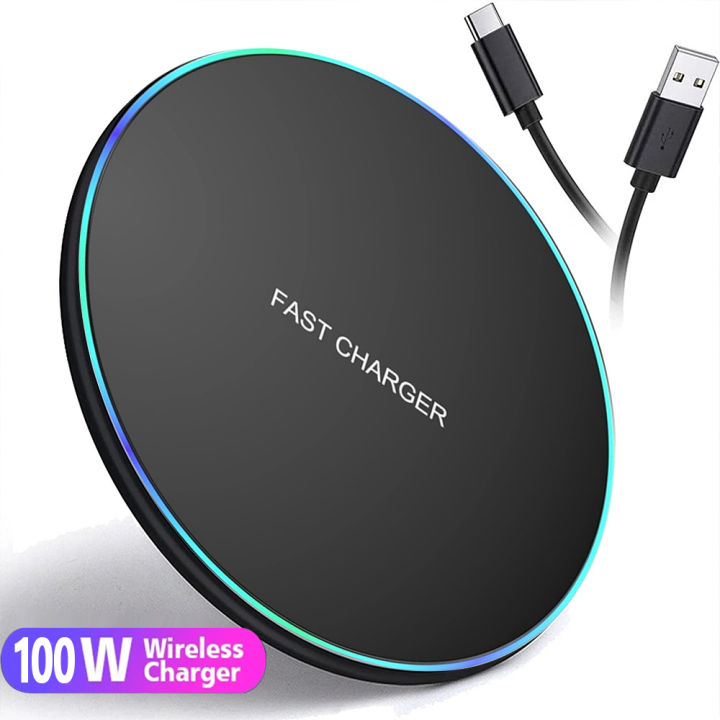 40W Wireless Charger Pad Stand for iPhone 15 14 13 12 11 X XR Samsung S22 S21 Xiaomi Phone Chargers Fast Charging Dock Station