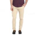 Slim-Fit Chino Gabardine Pants - Cream. 