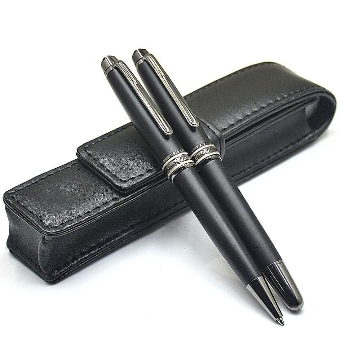 Halloween Luxury Matte Black 163 Metal Ballpoint Pen MB Blance Rollerball Pen High Quality Office School Writing Fountain Pens IWL666858Dolls Accessories