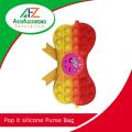 Silicone Pop it Pencil Case Box Fidget Bubble Push Pop Cross Body Shoulder Bag Soft For Girls Stylish Zipper Pencil Pouch. 