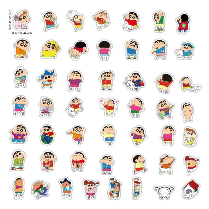 50pcs%20Crayon%20Shin-chan%20Sticker%20Pack%20Waterproof%20Phone%20Case%20Cute%20Anime%20Stickers%20Laptop%20Skin%20Kawaii%20Packaging%20Art%20Supplies%20-%20Image%205