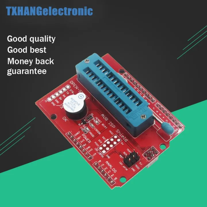 【happy one】AVR ISP Shield Burning Bootloader Programmer Atmega328P Bootloader module with buzzer and LED indicator for Arduino UNO R3