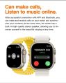 Y80 Ultra Smartwatch with 8 Straps, Bluetooth Calling Wireless Charging 49mm Ultra-Big Screen Smart Watch.