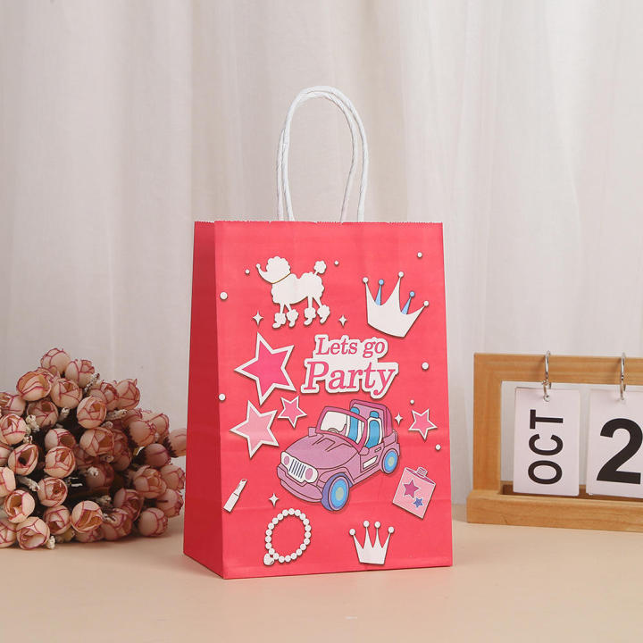 Paper Kraft Paper Bag Biodegradable 21*15*8cm Large Size Valentine's Day Bag Recyclable Printed Gift Bag for Gift Wrapping Retail Packaging Holiday Celebrations Party Favors Couples Gifts