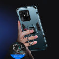 Pluscase for Xiaomi Redmi 10C ring stand Holder case hard back shockproof cover.