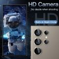 Camera Lens Protector for Samsung Galaxy S24 Ultra, 9H Tempered Glass Metal Individual Ring Cover, Easy Installation Tray, HD Clear, 1 Set (Titanium Grey,Titanium Black,Titanium Violet). 