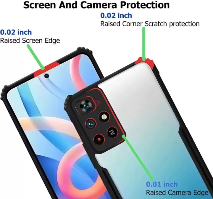 Back%20Cover%20for%20Poco%20M4%20Pro%205G(Transparent,Black)%20-%20Image%204