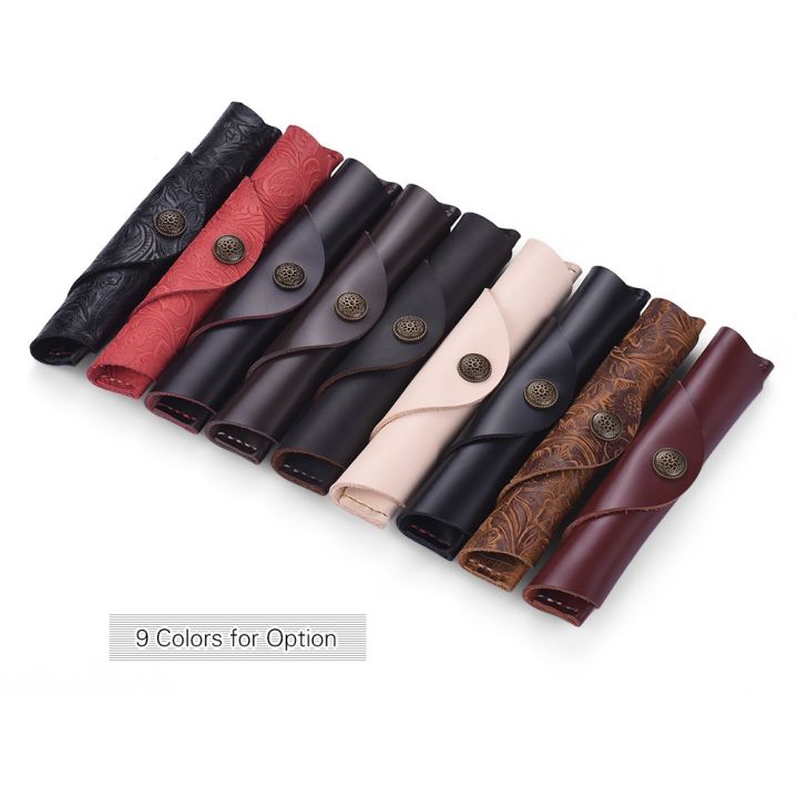 Antique%20Leather%20Pen%20Case%20Fountain%20Handmade%20Sleeve%20Bag%20Pouch%20Protector%20for%20Single%20Pen%20Stylus%20Ballpoint%207%20*%201.2''%20-%20Image%207