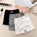 New Girls Shorts Modal Princess Bow Ruffle Children Saft Short Pants Soft Candy Color Boxer Short Leggings Kids Clothing.