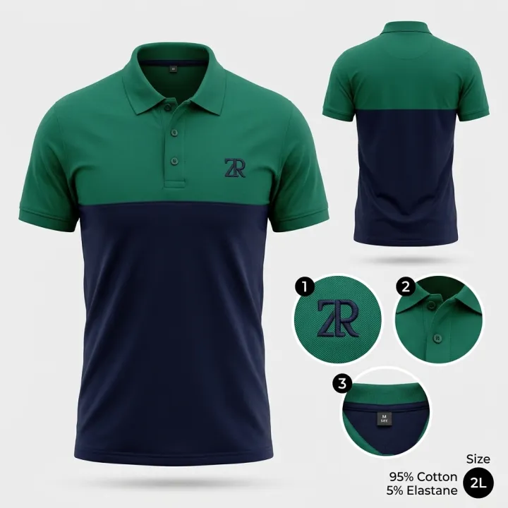 Budget-Friendly%20Men's%20Polo%20T-Shirt%20%7C%20Green%20&%20Black%20Color%20%7C%20160%20-%20170%20GSM%20Cotton%20%7C%20Soft%20&%20Breathable%20%7C%20Lightweight%20%7C%20Short%20Sleeve%20%7C%20Regular%20Fit%20-%20Image%205