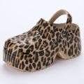 Lucyever Fashion Colorful Chunky Platform Sandals Women 2024 Wedge Heels Clogs Slippers Woman Hollow Out Closed Toe Beach Slides House Foocus. 