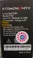 SYMPHONY T180  BATTERY. 