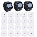Retekess T128 Restaurant Pager Wireless Waiter Calling System 3 Watch Receiver + 20pcs TD017 Call Button For Cafe Bar Clinic.