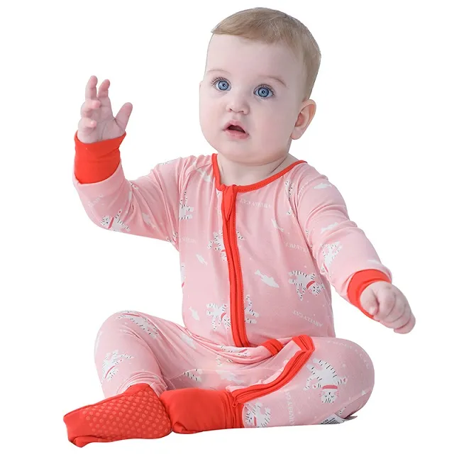 MICHLEY%20Christmas%20Bamboo%20Baby%20Romper%20Cartoon%20Shark%20Car%20Newborn%20Clothes%20Footies%20Overalls%20Bodysuit%20Pajamas%20For%20Boys%20Girls%200-24M%20-%20Image%207
