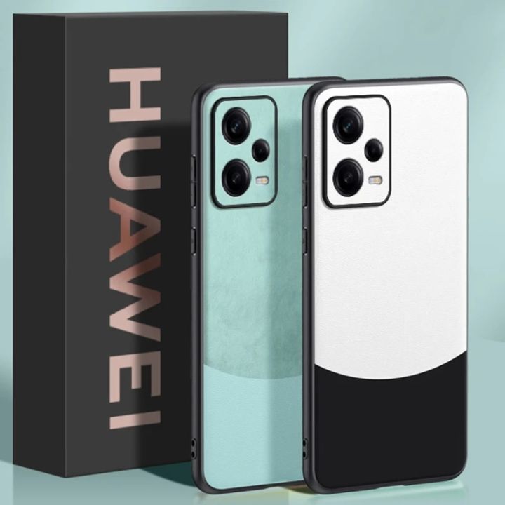 For%20Redmi%20Note%2012%20Pro%205G%20Case%20360%20Degrees%20Protection%20Leather%20Soft%20Border%20Anti-fingerprint%20Color%20Blocking%20Design%20For%20Redmi%20Note%2012%20Pro%205G%20Back%20Cover%20-%20Image%202