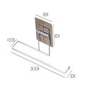 Rack Stainless Steel Roll Paper Holder Towel Stand Storage Rack Bathroom Organizer Self-adhesive Kitchen Toilet Paper Holder. 