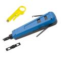 Punch Down Impact Tool With 110 And 66 Blades, Network Wire Cable Cat6/Cat5E Telephone Impact Terminal Insertion Tools. 