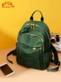 EPOL Backpack for Women 2023 New Solid Casual Elegant Nylon Fashion Multi-pocket Lager Solid Zipper Shoulder Bags 6013-10. 