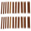 10 Sets of 11 Sizes 5 Inch (13cm) Double Pointed Carbonized Bamboo Knitting Kits Needles Set (2.0mm - 5.0mm). 