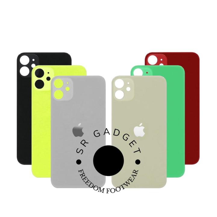 Replacement Backshell Glass Panel for Apple iPhone 11 Battery Back Door Housing - Red