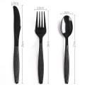 Disposable Frosted Handle Plastic Soup Spoon Independent Packaging Thickened Dessert Knife and Fork Knife and Fork Cutlery Set.