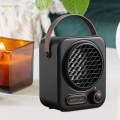 Small Electric Heater Fast Heating Portable 2 Speeds Settings Small Space Heater for Office Living. 