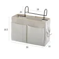 【DM bag factory Store】Bedside Storage Organizer Hanging Storage Dorm Room Phone Book Magazine Bag Holder With Hook Pocket. 