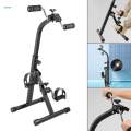 Pedal Exerciser Pedal Exercise Bike Workout Mini Indoor Leg Peddler Machine for Seniors Adjustable Resistance Hand Arm Leg Exercise Peddler.