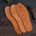 1 Pair Cowhide Insoles For Shoes Men Comfortable Deodorant Casual Leather Insole Feet Quality Genuine Leather Flats Shoe Sole. 