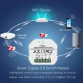 Tuya ZigBee 3.0 Smart Light Switch Relay Module 1 Gang zigbee+rf Switch Module Remote work with Alexa Google Home Simple Fidelity design. 